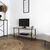 Meuble TV style industriel STOCKIES (naturel)