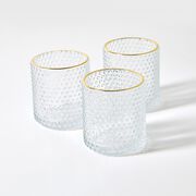 LIFA LIVING Photophore Carré Pour 4 Bougies, Photophore En Miroir, Miroir Ignifuge, Verre Teinté, Utilisation En Intérieur Et En Extérieur, 14,5 X 14, 5 X 15 Cm Noir