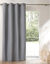 Rideau isolant uni envers polaire finition oeillets (gris perle)
