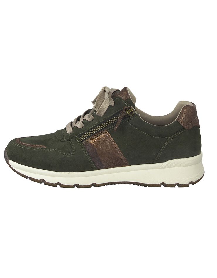 Baskets sneakers à lacets - largeur confort (kaki) Baskets sneakers à lacets - largeur confort (kaki)