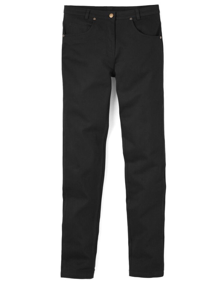 Pantalon 7/8ème fuselé stretch (noir)