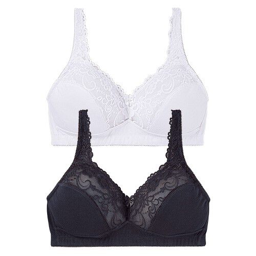 Soutien-gorge Sans Armature 100D - Blanc Dentelle - Minimiseur - Neuf Avec étiquettes