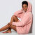 Plaid-sweat polaire &agrave; capuche doubl&eacute; sherpa (rose)
