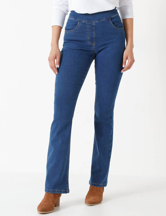 Jean bootcut ultra confort, grande stature (stone)