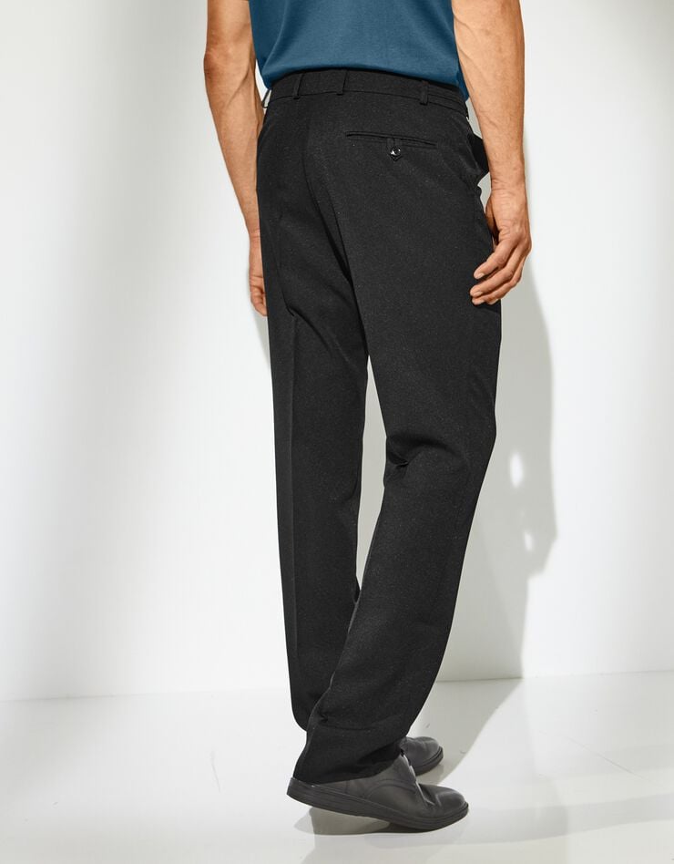Pantalon taille réglable sans pince - polyester  (noir)