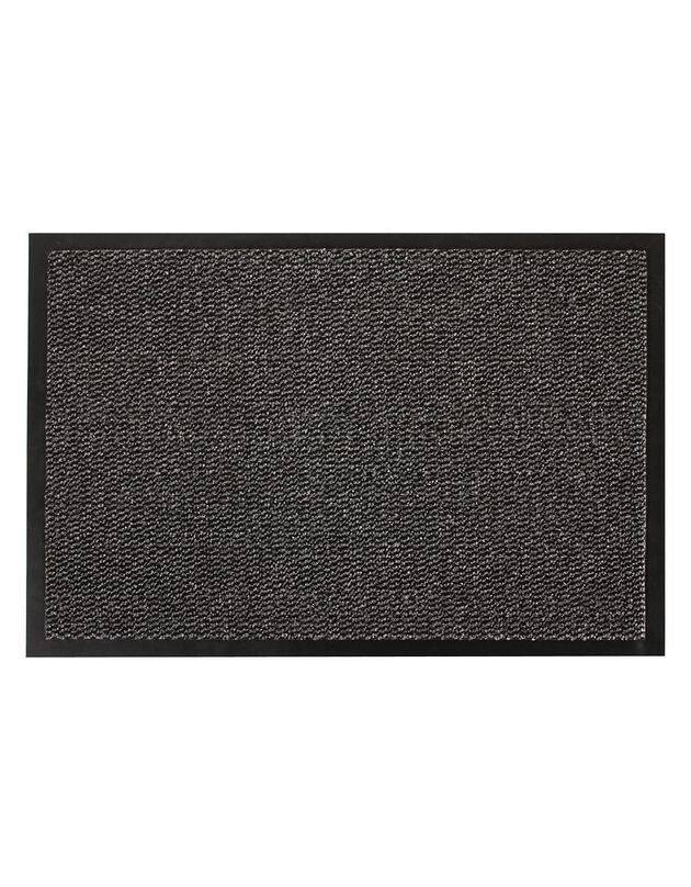 Tapis uni anti-poussière (gris)