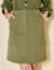 Jupe cargo, twill stretch (kaki foncé)