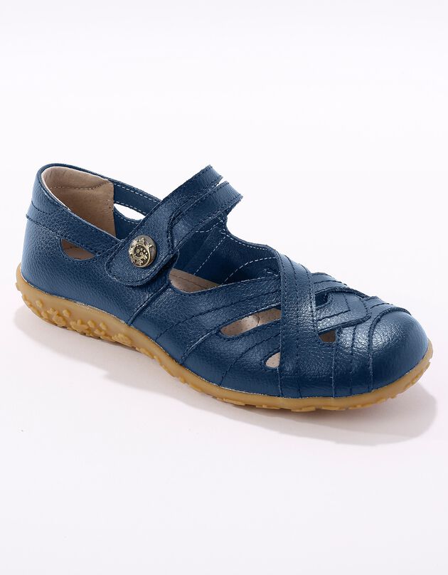 Babies confort en cuir ultra-souple - marine (marine)
