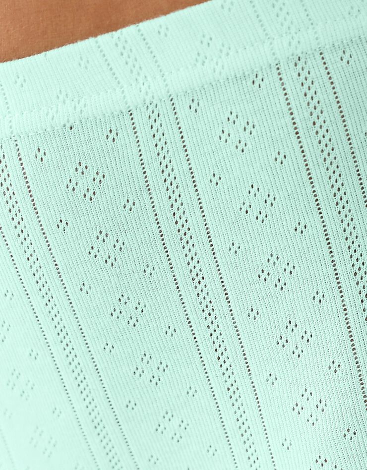 Culotte forme maxi coton motifs jacquard  – Lot de 4 (pastel)