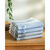 Torchons motif poule et vache - lot de 4 (bleu + gris)