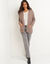 Gilet long, maille poilue (taupe)