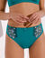 Culotte microfibre tulle brodé Caminata (émeraude)