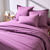 Linge de lit uni coton (figue)