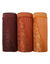Culotte midi dentelle - lot de 3 (chocolat)