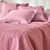 Couvre-lit matelassé microfibre motif géométrique (bois de rose)