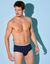 Slip ouvert taille haute - lot de 2 (marine)