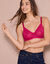 Soutien-gorge tout en dentelle forme minimiseur avec armatures  - lot de 2 (cerise + jaune)