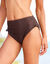 Bas de maillot de bain uni Solaro taille haute (chocolat)