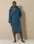 Peignoir mixte adulte col capuche "sèche-vite" (bleu paon)