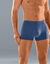 Boxer uni ceinture élastiquée recouverte - lot de 5 (rouge + bleu + noir)