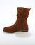 Bottes fourrées en cuir plissé  (chocolat)