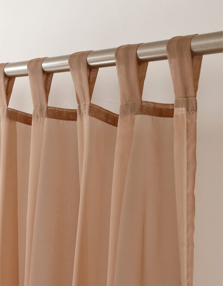 Panneau voile uni finition pattes (taupe)