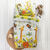 Linge de lit enfant Jungle imprimé animaux 1 personne - coton (beige)