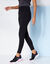 Legging de sport taille haute uni (noir)