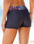 Short de bain ceinture imprimée Kalibo (noir / rose)