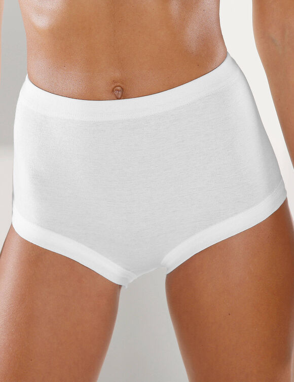 Culotte confort - lot de 4 (blanc)