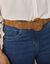 Ceinture suédine boucle ovale (caramel)