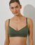 Soutien-gorge coton stretch sans armatures  - lot de 2 (nude + kaki)