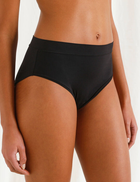 Culotte Hipster microfibre « My fit » effet seconde peau (noir)