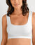 Brassi&egrave;re confort coton stretch doubl&eacute; sans armatures - lot de 2 (blanc + noir)