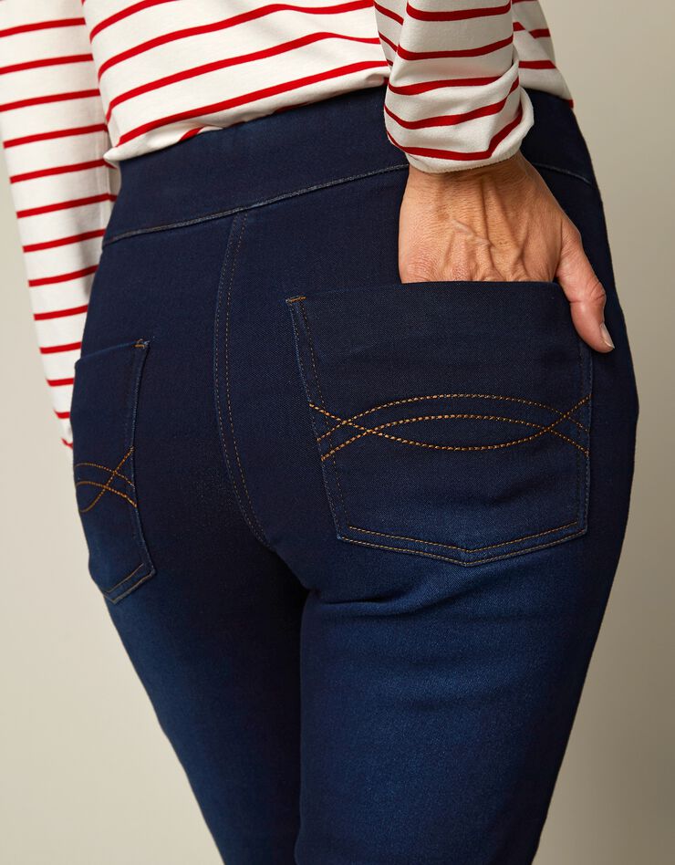 Jegging fuselé ultra stretch, maille effet jean (dark blue) Jegging fuselé ultra stretch, maille effet jean (dark blue)