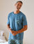 T-shirt pyjama manches courtes bleu (bleu)