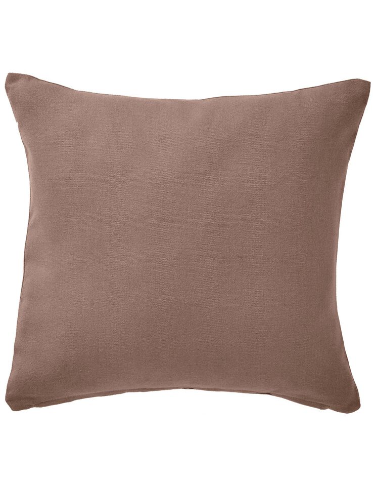 Housse de coussin unie bachette - lot de 2 (taupe) Housse de coussin unie bachette - lot de 2 (taupe)