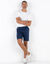 Bermuda chino uni toile sergé stretch morphologie classique (marine)