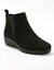 Boots compensées cuir souple certifié LWG (noir)