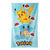 Drap de bain enfant Pokemon&reg; personnalisable, &eacute;ponge et velours coton - 320g/m2  (bleu)