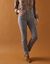 Pantalon droit gainant - petite stature entrej. 75 cm (gris moyen)