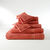 Collection serviettes de bain unies - confort moelleux 420 g/m&sup2; (tomette)