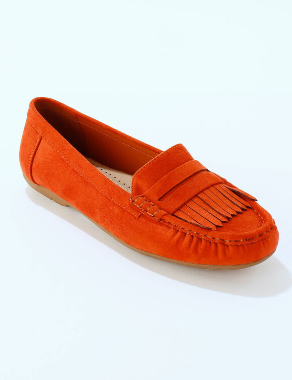 Mocassins souples textile microfibre (terracotta)