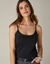 Débardeur fines bretelles uni (noir)