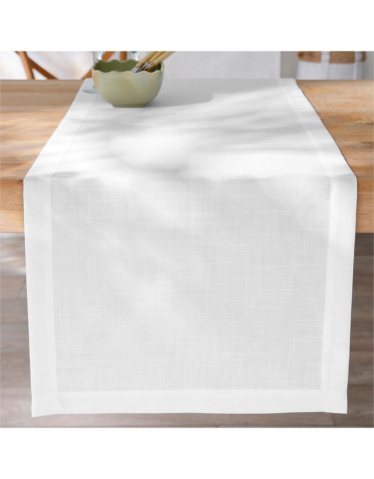 Nappe aspect lin (blanc) Nappe aspect lin (blanc)