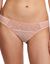 Slip tulle brodé bicolore « White nights » (pêche)