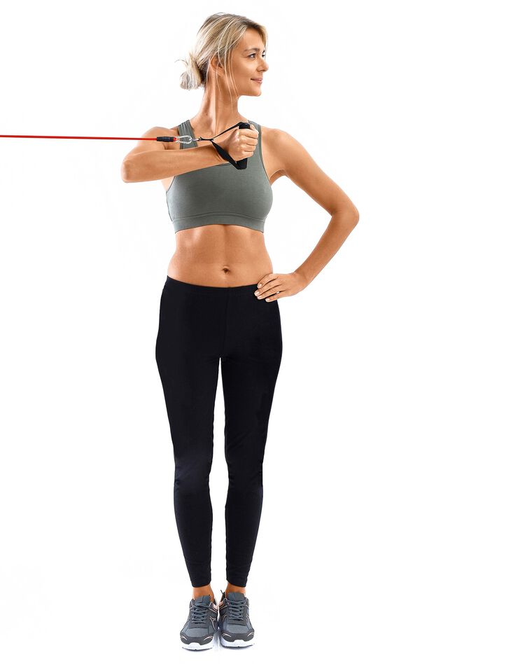 Ensemble fitness avec bandes de résistance (multicolore)