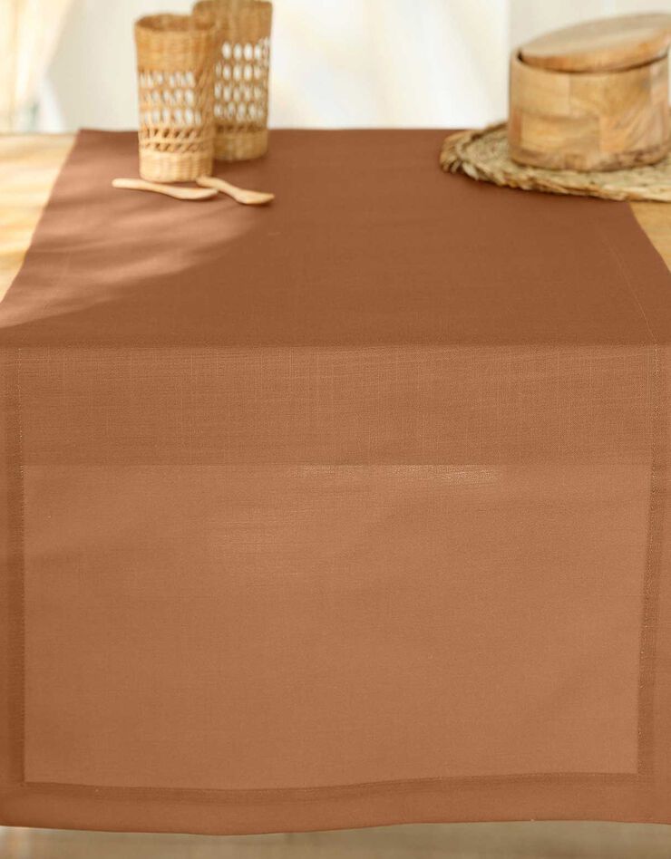Nappe aspect lin (caramel) Nappe aspect lin (caramel)