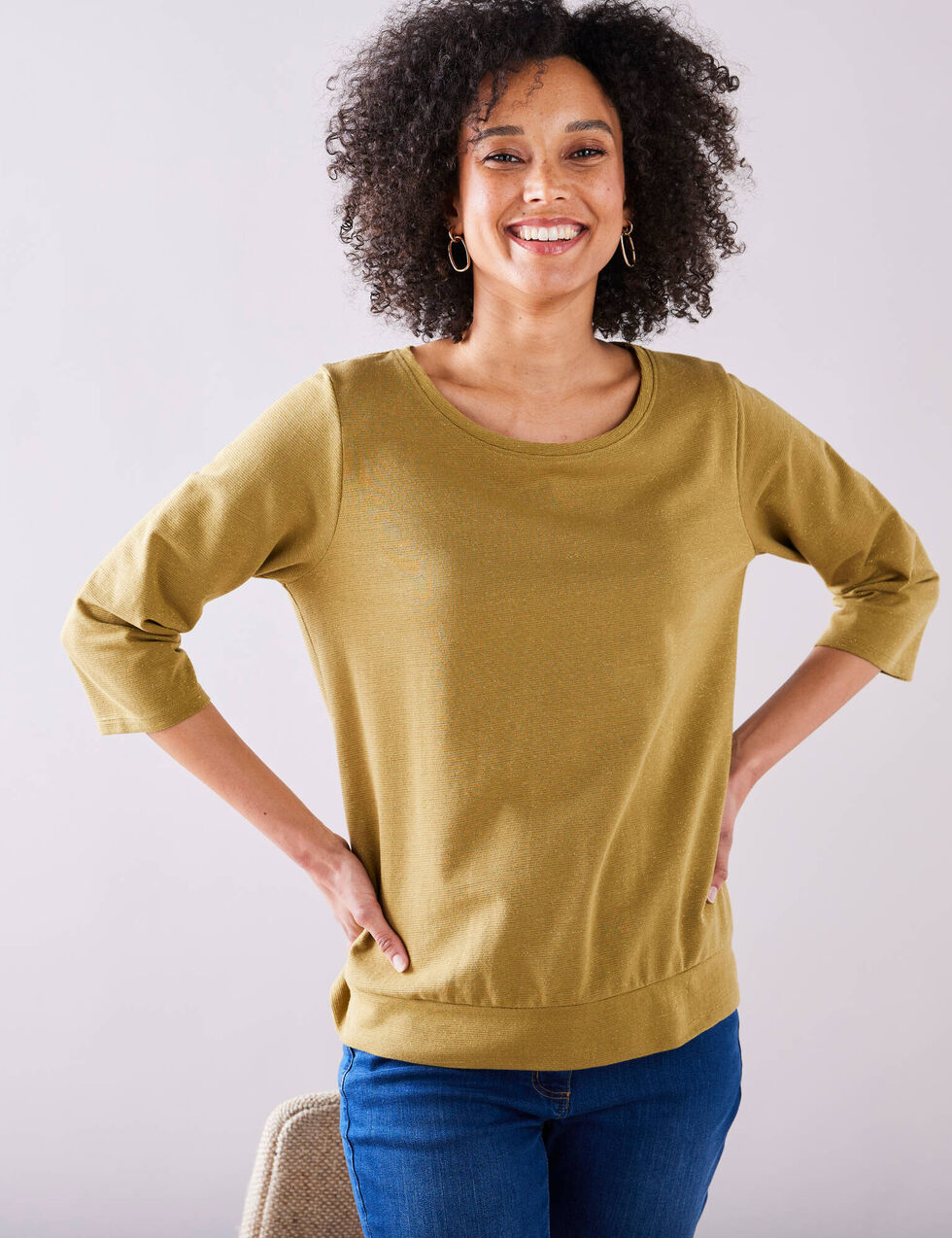 T-shirt Mailles Orange Jacqueline Riu Taille 42/44 - Coton, Occasion Très Bon état, Pour Femme