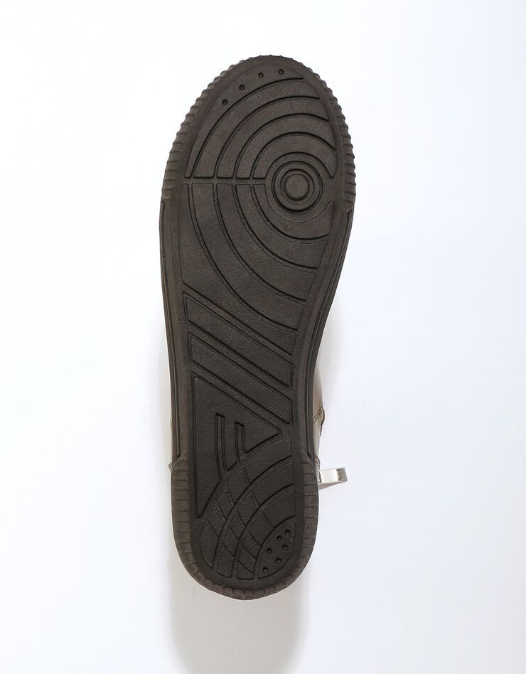 Baskets montantes zippées à boucle dorée (kaki) Baskets montantes zippées à boucle dorée (kaki)